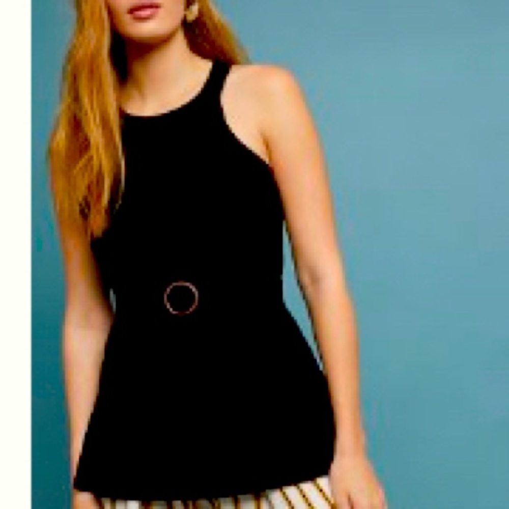Black halter tank NWT